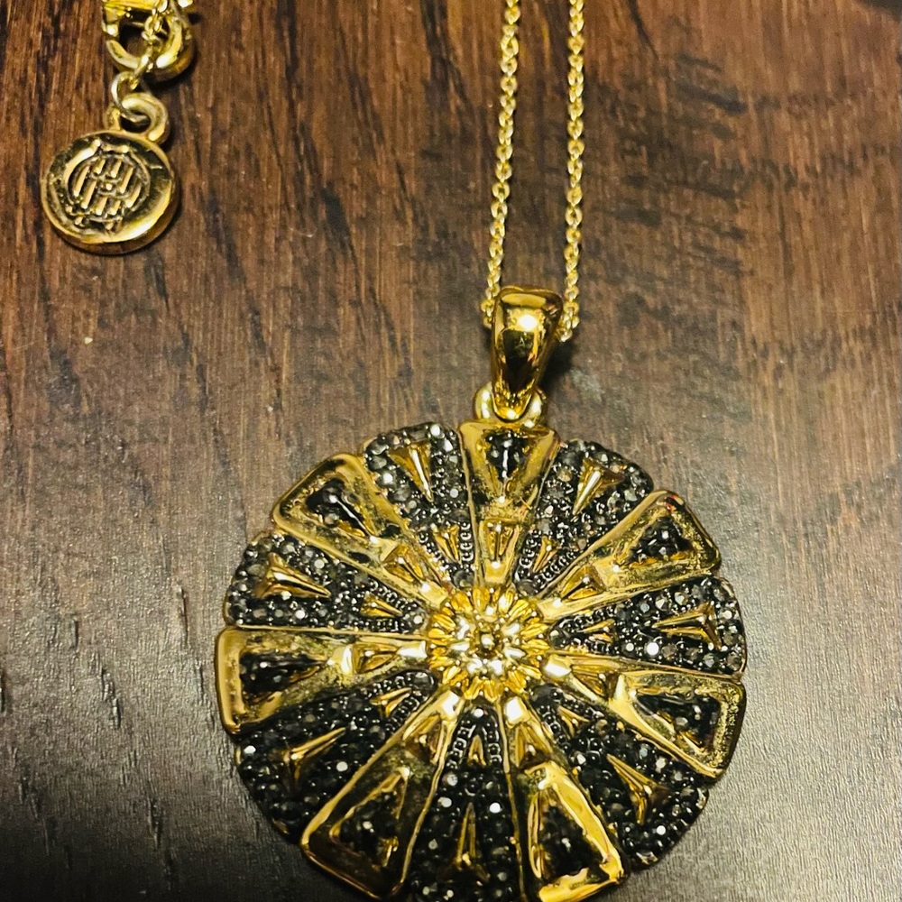 House Of Harlow Starburst Gold Color Necklace